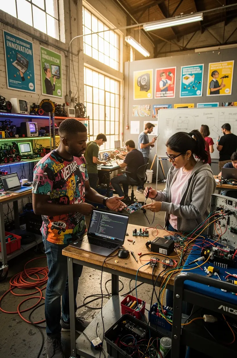 Professional team collaboration